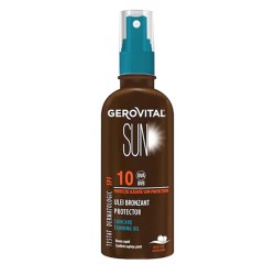 Ulei Gerovital Sun Bronzant Protector SPF 10, 150 ml