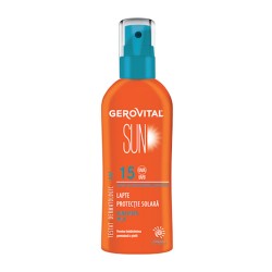 Lapte Protectie Solara Gerovital Sun SPF 15, 150 ml