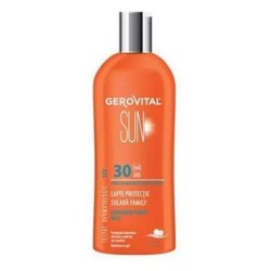 Lapte pentru Protectie Solara Gerovital Sun, Family SPF 30+, 300 ml
