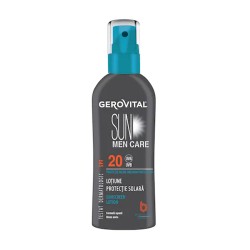 Lotiune Protectie Solara Gerovital Sun Men Care pentru Barbati SPF 20, 150 ml