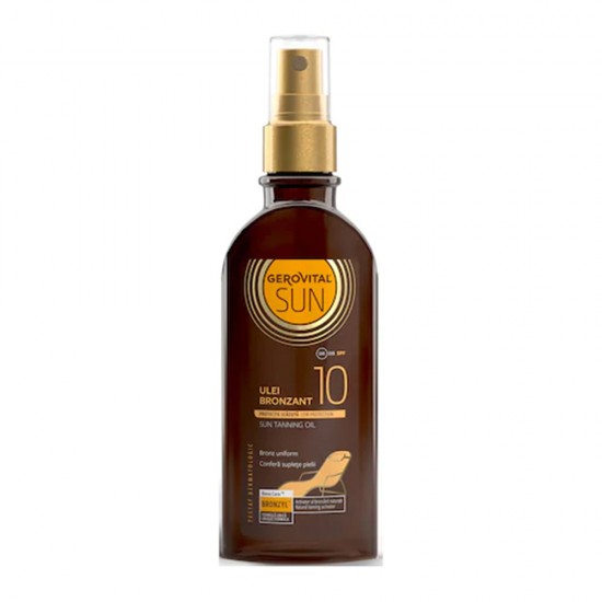 Ulei Bronzant Gerovital Sun, SPF 10, 150 ml