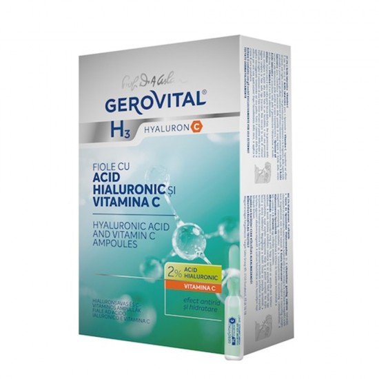 Apa micelara Gerovital H3 Hyaluron C, 400 ml