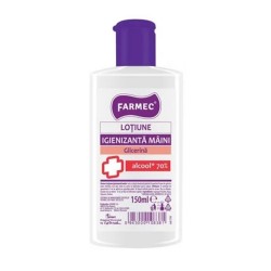 Lotiune Farmec Igienizanta Maini cu Alcool 70%, 150 ml