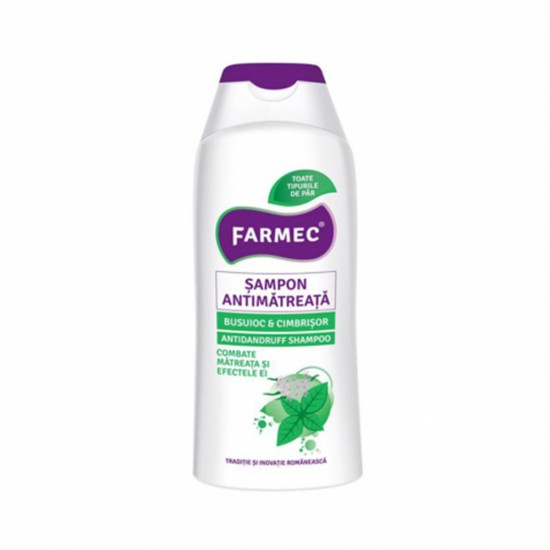 Sampon Farmec Antimatreata cu Busuioc si Cimbrisor, 200 ml