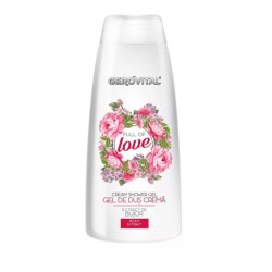 Gel de Dus Gerovital cu Extract de Bujor, Full of Love, 400 ml