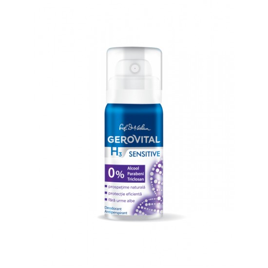 Deodorant Antiperspirant Gerovital H3 Sensitive, 40 ml