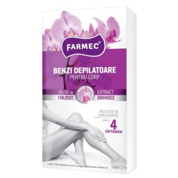 Benzi Depilatoare pentru Corp Farmec, Orhidee, 14 buc Benzi Depilatoare pentru Corp Farmec, Orhidee, 14 buc