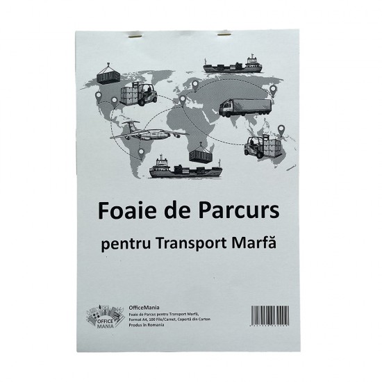 Foaie Parcurs Marfa A4, 100 File/Carnet - Formular Tipizat pentru Transport de Marfa