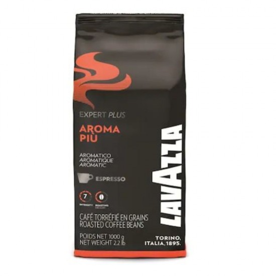 Cafea Boabe Lavazza Aroma Piu Expert, 1 kg, 6 Buc/Bax
