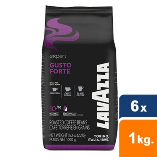 Cafea Boabe Lavazza Gusto Forte Expert, 1 kg, 6 Buc/Bax