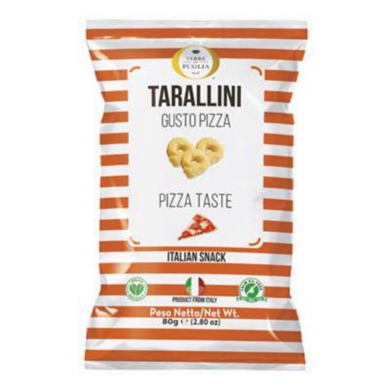 Covrigei Tarallini Gust de Pizza, 80 g, 50 Pachete/Bax