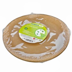 Set 10 Buc, Farfurie Alabala din Carton Bio, Culoare Kraft Set 10 Buc, Farfurie Alabala din Carton Bio, Culoare Kraft