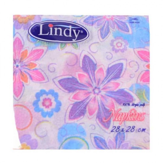 Servetele Lindy Model, Dimensiune 28x28 cm, 1 Strat, 55 Foi/Pachet