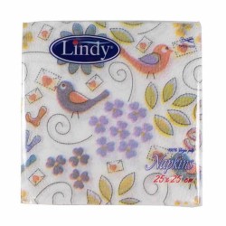 Servetele Lindy Model, Dimensiune 25x25 cm, 1 Strat, 40 Foi/Pachet