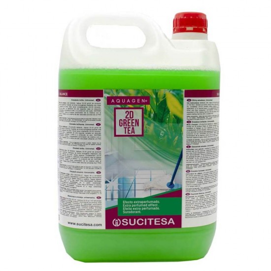 Detergent Sucitesa pentru Pardoseli Aquagen 2D Green Tea, 5 L