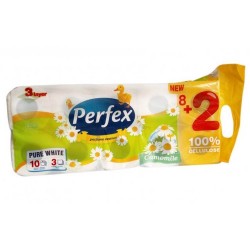 Hartie Igienica Perfex 3 Straturi, Parfum de Musetel, 10 Role/Bax Hartie Igienica Perfex 3 Straturi, Parfum de Musetel, 10 Role/Bax