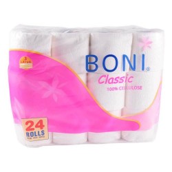 Hartie Igienica Perfex Boni Classic din Celuloza, 3 Straturi, 24 Role/Bax