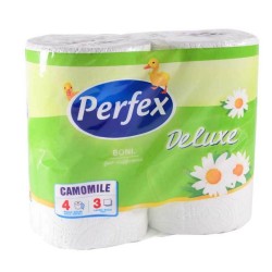 Hartie Igienica Perfex Cotton Like, 3 Straturi, 200 Foi, 16 Role/Bax