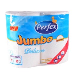 Prosoape de Hartie Perfex Deluxe Jumbo de Bucatarie, 2 Straturi, 2 Role/Set