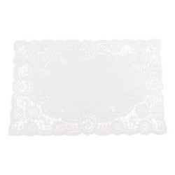 Dantela Patrata pentru Tort din Hartie, Culoare Alba, Dimensiune 22x35 cm, 12/Set Dantela Patrata pentru Tort din Hartie, Culoare Alba, Dimensiune 22x35 cm, 12/Set