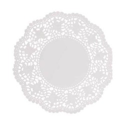 Dantela pentru Tort din Hartie, Culoare Alba Fi 14, 12 Buc/Set Dantela pentru Tort din Hartie, Culoare Alba Fi 14, 12 Buc/Set