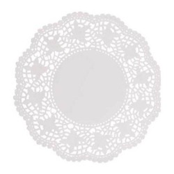 Dantela pentru Tort din Hartie, Culoare Alba Fi 17, 12 Buc/Set Dantela pentru Tort din Hartie, Culoare Alba Fi 17, 12 Buc/Set