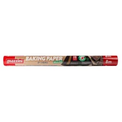 Hartie pentru Copt Mazzini cu Silicon, Dimensiune 38 cm x 8 m Hartie pentru Copt Mazzini cu Silicon, Dimensiune 38 cm x 8 m