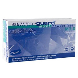 Manusi de Protectie Nitril, Semperguard Nitrilsapphire, Marimea M, 100 Buc/Cut Manusi de Protectie Nitril, Semperguard Nitrilsapphire, Marimea M, 100 Buc/Cut