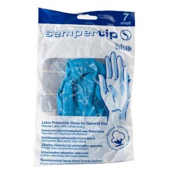 Manusi Reutilizabile din Latex Sempertip, Culoare Albastru, Marimea S Manusi Reutilizabile din Latex Sempertip, Culoare Albastru, Marimea S