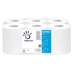 Hartie Igienica Papernet Rola Mini Ecolabel din Celuloza, 2 Straturi, 170 m, 12 Role/Bax
