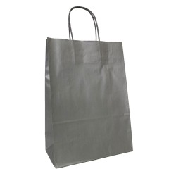 Set 100 de Sacose din Hartie Model Argintiu, 32x12x41 cm, Hartie Kraft Alba 90 g/m², Maner Sfoara Set 100 de Sacose din Hartie Model Argintiu, 32x12x41 cm, Hartie Kraft Alba 90 g/m², Maner Sfoara