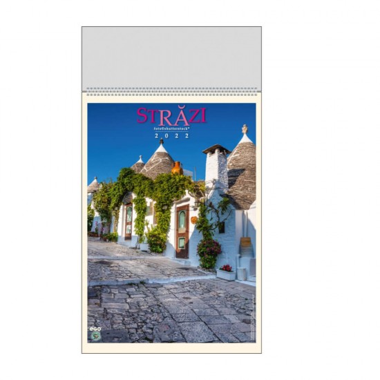 Calendar de Perete Ego, Model Strazi, 330x480 mm, 13 File, Calendar Birou, Calendar de Perete, Calendar pentru Birou, Calendar Perete, Calendar Ego Birou, Calendar Ego pentru Perete, Calendar Birou Hartie, Calendar Perete Ego
