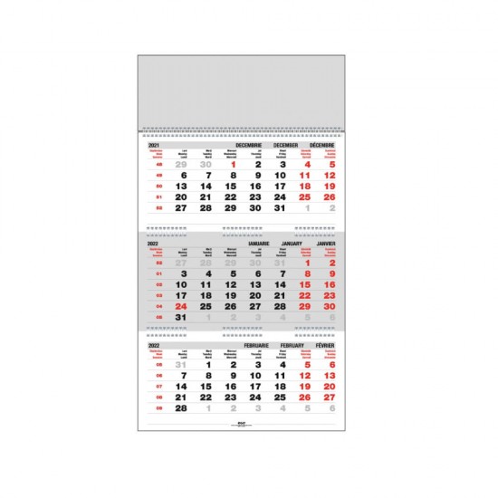 Calendar de Perete Ego Triptic Pliat, 330x480 mm, 3x12 File, Calendar Birou, Calendar de Perete, Calendar pentru Birou, Calendar Perete, Calendar Ego Birou, Calendar Ego pentru Perete, Calendar Birou Hartie, Calendar Perete Ego