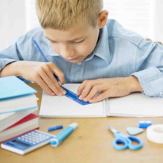 Rigla din Plastic pentru Baieti, 200 mm, Model Cars 3