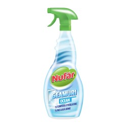 Detergent Geamuri Nufar Ocean cu Pulverizator, 500 ml Detergent Geamuri Nufar Ocean cu Pulverizator, 500 ml