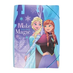 Mapa din Plastic cu Elastic A4 pentru Fete, Model Frozen, Culoare Multicolor Mapa din Plastic cu Elastic A4 pentru Fete, Model Frozen, Culoare Multicolor