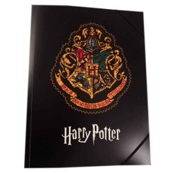 Mapa din Plastic cu Elastic A4 pentru Baieti, Model Harry Potter, Culoare Multicolor