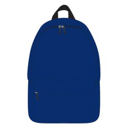 Ghiozdan 1 Compartiment cu Buzunar si 2 Fermoare, Dimensiune 420x300x140 mm, Culoare Albastru