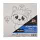 Panza pentru Pictura Predesenata pe Sasiu, Model Catel, School Friendly Sf Art, Dimensiune 200x200 mm
