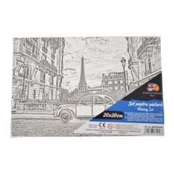 Panza pentru Pictura Predesenata pe Sasiu, Model Paris, School Friendly Sf Art, Dimensiune 200x300 mm Panza pentru Pictura Predesenata pe Sasiu, Model Paris, School Friendly Sf Art, Dimensiune 200x300 mm