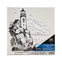 Panza pentru Pictura School Friendly pe Sasiu Predesenata Sf Art, Model Far 2, Dimensiune 300x300 mm