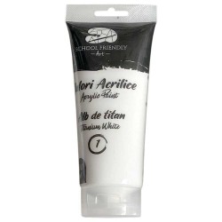 Culori Acrilice School Friendly Sf Art, Culoare Alb Titan, Cantitate 200 ml/tub Culori Acrilice School Friendly Sf Art, Culoare Alb Titan, Cantitate 200 ml/tub