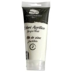 Culori Acrilice School Friendly Sf Art, Culoare Alb Zinc Premium, Cantitate 200 ml/tub Culori Acrilice School Friendly Sf Art, Culoare Alb Zinc Premium, Cantitate 200 ml/tub