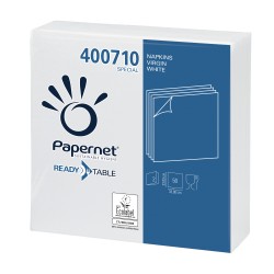 Servetele de Masa Papernet Albe, 2 Straturi, 330 x 330 mm, 50 Buc/Set Servetele de Masa Papernet Albe, 2 Straturi, 330 x 330 mm, 50 Buc/Set