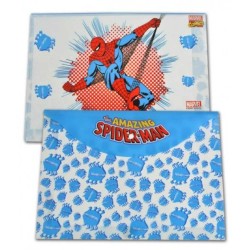 Mapa din Plastic cu Buton A4 pentru Baieti, Model Spiderman, Culoare Multicolor