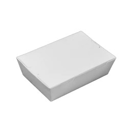 Set 200 Cutii pentru Meniu Albe, Dimensiune 140x85x45 mm