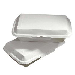 Cutii Meniu Albe Neimprimate, Dimensiune 160X90X50 mm, Carton Rezistent la Grasimi DUPLEX GC1, 50 Buc/Set