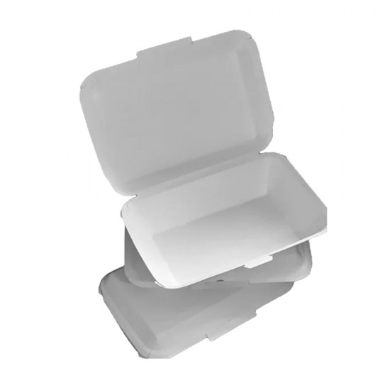 Set 200 Cutii pentru Meniu Albe, Dimensiune 135x80x55 mm