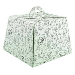 Cutii Tort Generic Alb CT1, 25 Buc/Set, 240x240x145 mm Cutii Tort Generic Alb CT1, 25 Buc/Set, 240x240x145 mm