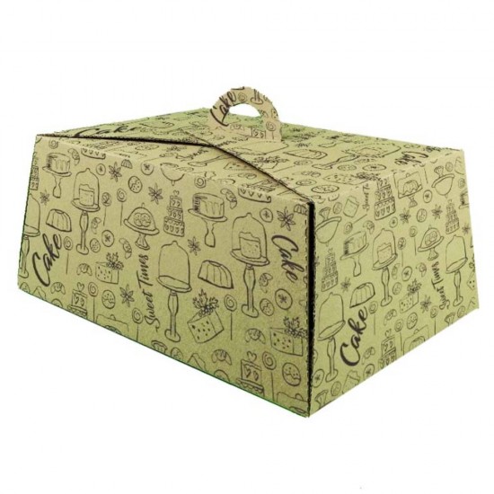 Cutii Tort Generic Natur CT6, 25 Buc/Set, 285x385x145 mm